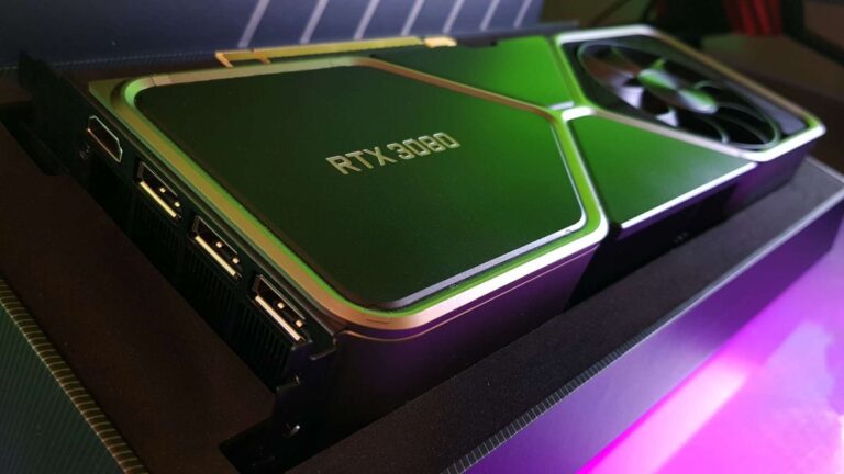 O RTX 3080 da Nvidia está na plataforma de testes agora mesmo mas não consigo tirar os olhos de seus LEDs brancos | PC Gamer