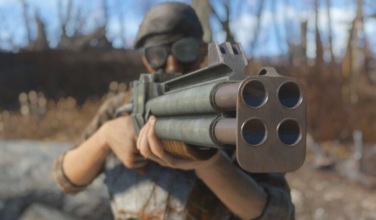 Você pode usar Fallout: a espingarda de quad-barril de Miami em Fallout 4 | PC Gamer