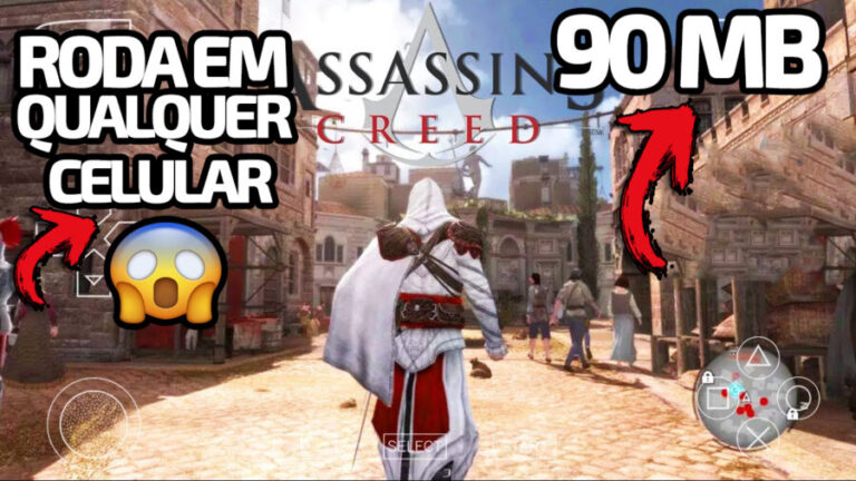 SAIU! APENAS 90 MB O Assassin Creed Bloodlines PARA CELULAR ANDROID 202