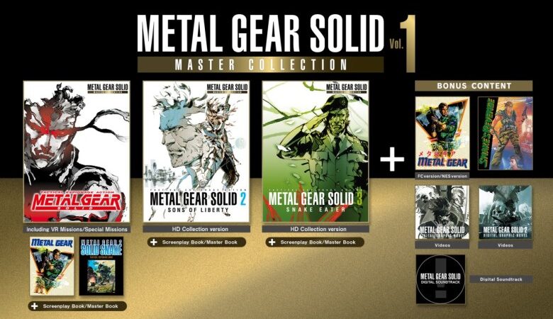 Vendas de Metal Gear Solid Master Collection Vol1 se aproximam de um milhão de cópias